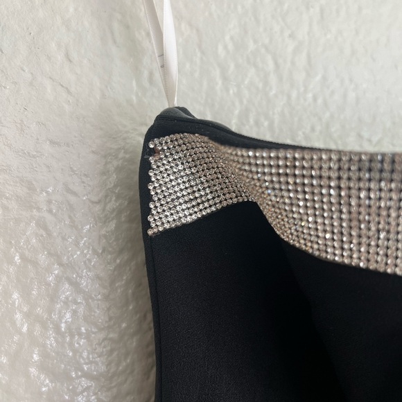 Glamorous Influence Black Rhinestone Strapless Maxi Dress - Picture 6 of 9